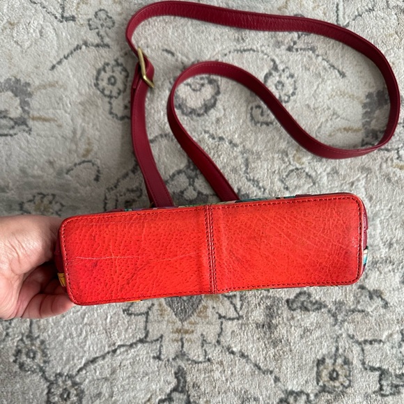 Anna by Anuschka Genuine Leather Triple Compartment Satchel - Picture 5 of 7